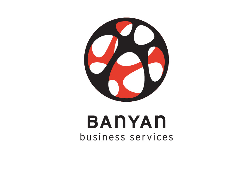 Mightyworld Banyan business services logo branding design