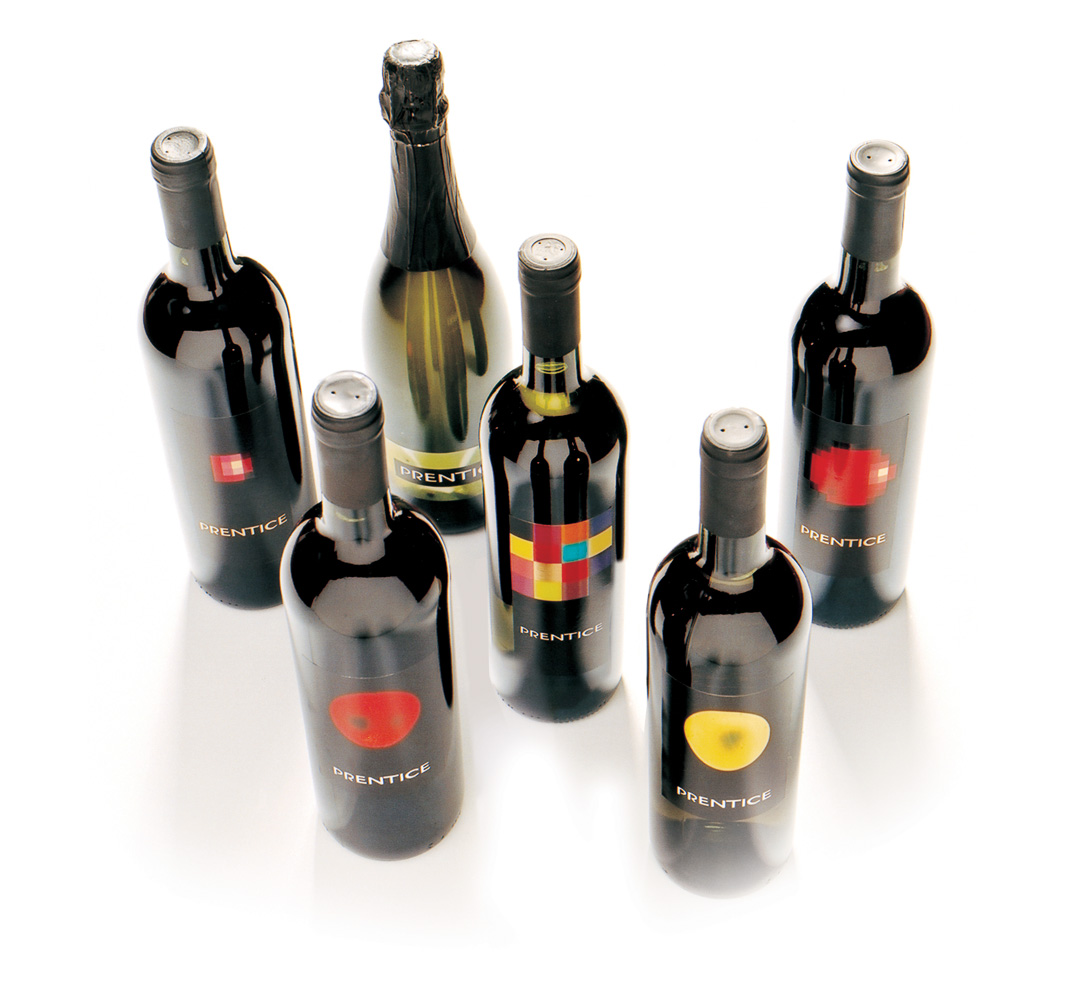 Mightyworld Prentice wine bottle packaging design